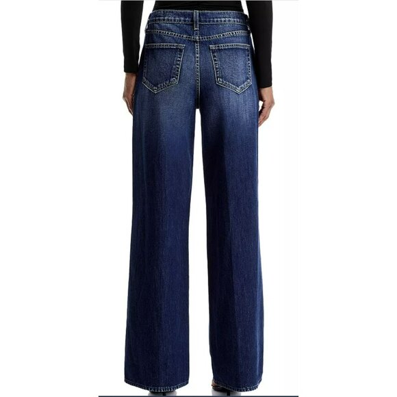 New L'Agence Alicent High Rise Wide Leg Denim Jeans - Picture 4 of 9